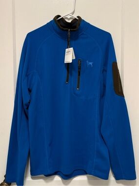 NWT The Black Dog Men’s Speed Sail Quarter Zip Pullover Blue M